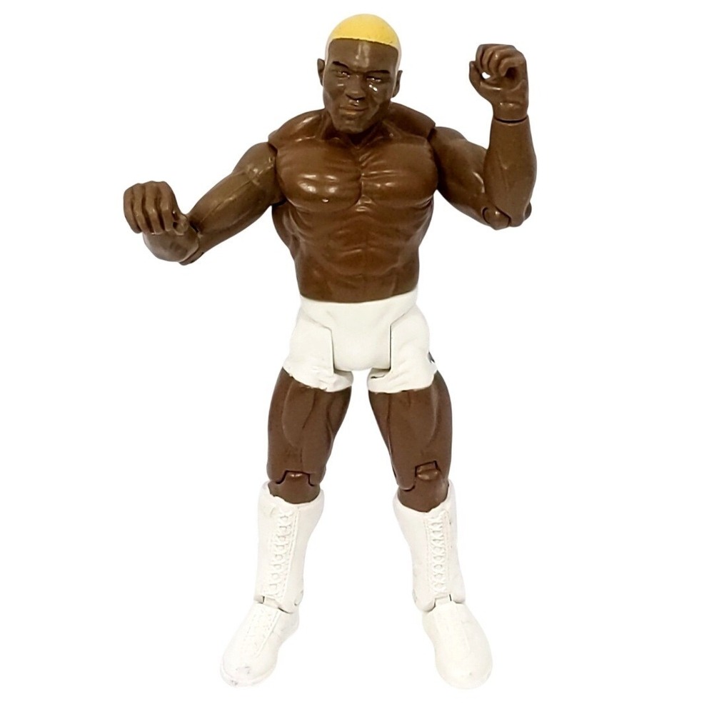 VTG 2003 Jakks WWE Shelton Benjamin Adrenaline Series 5 Figure 7" White Trunks